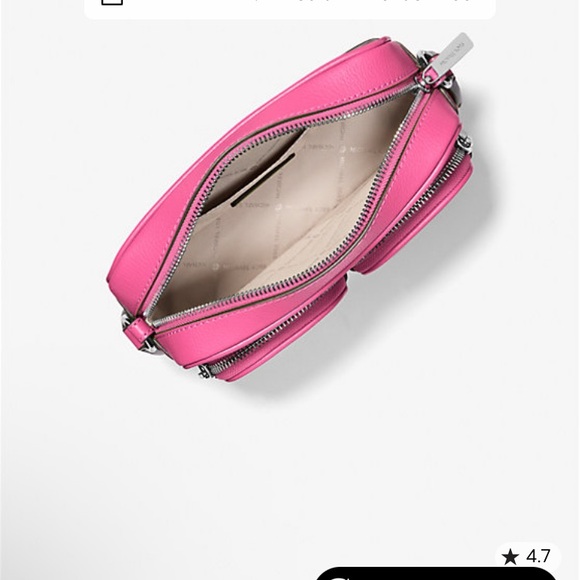 Michael Kors Pink Crossbody Bag with Logo Strap - Picture 3 of 11